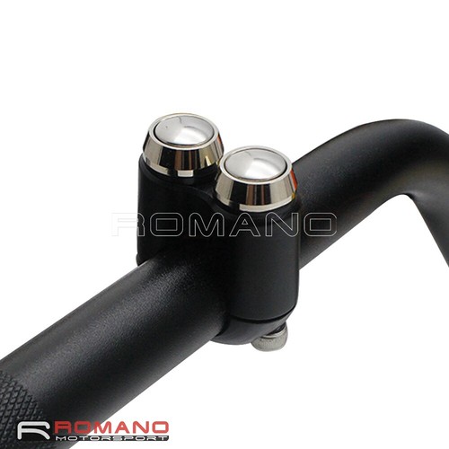 1 Momentary 1 Self-locking Button Switch For 1" & 7/8" 22mm Motorcycle Handlebar - Picture 8 of 18