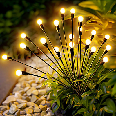 Solar Garden Lights, 20 LED Firefly Garden Lights Solar Outdoor, Solar Lights...