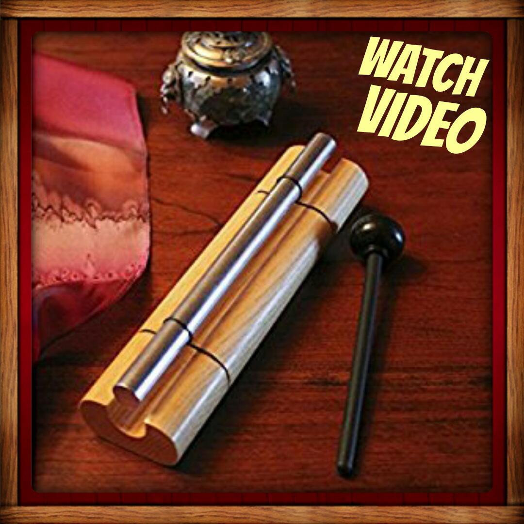 WOODSTOCK ZENERGY CHIME SOLO CHIME LARGE SILVER RELAXATION MEDITATION