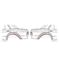 Seitenwand Set Links Rechts Hinten FüR Mercedes-Benz Kombi T-Model Coupe