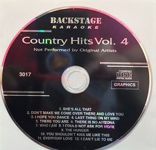 BS3017 COUNTRY BACKSTAGE KARAOKE CDG LOT VA