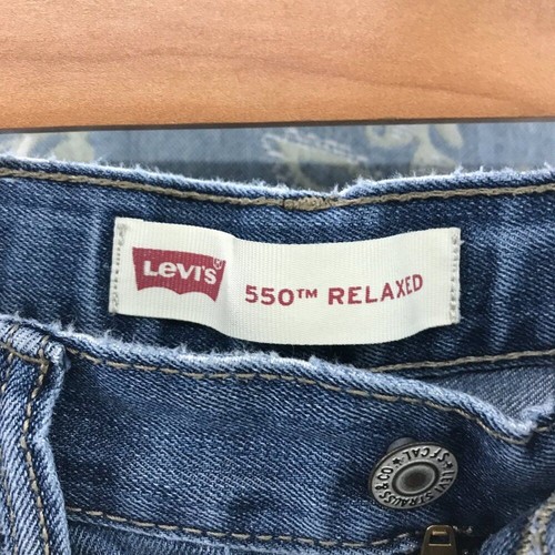 Levi's 550 relaxed wider leg denim jeans size kids 10 - Picture 2 of 8