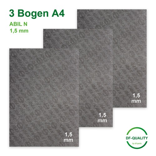DF Quality – ABIL N 5 vellen afdichtingspapier – olie- en benzinebestendig – afdichtingspapier oliebestendig – veelzijdig toepasbaar – afdichtingspapier motor – Max. druk: 10 bar – in formaat A4