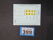 Games Workshop Warhammer 40k Space Marine Transfer Sheet