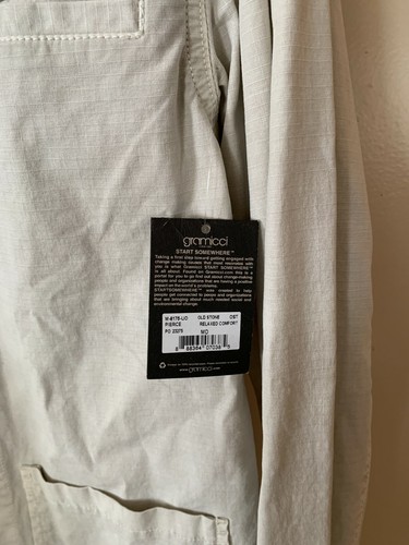 Gramicci Men"s Pierce Cotton/Blend Old/Stone Jacket Size M NWT - Picture 3 of 5