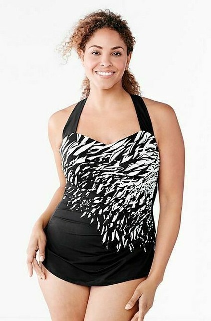lands end slender tunic swimsuit