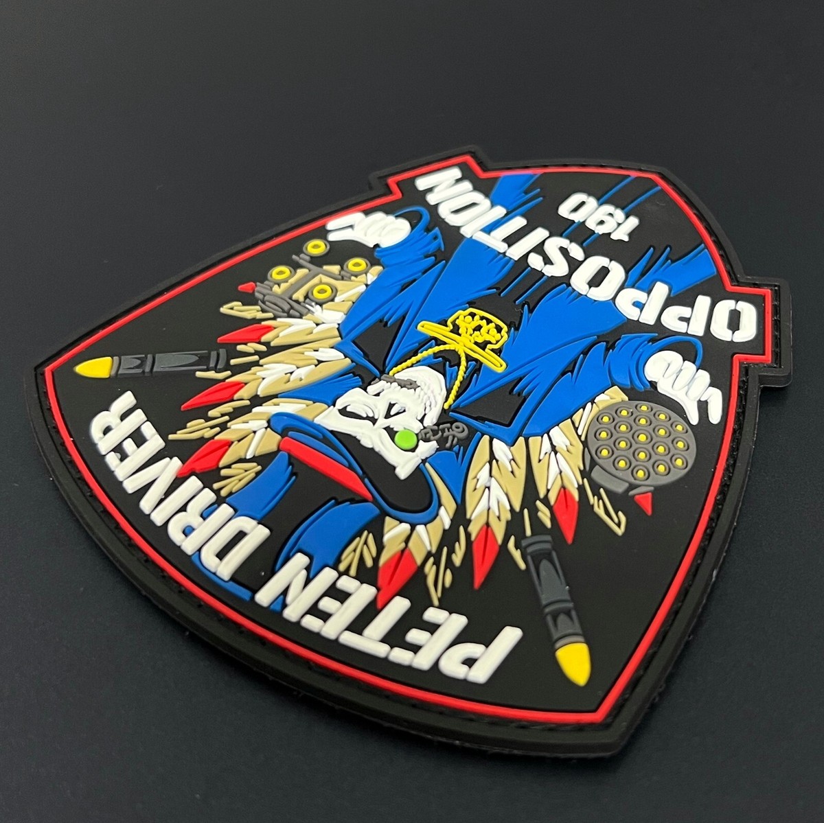 ISRAEL AIR FORCE 190 SQD OPPOSITION PVC PATCH 3D GLOW IN