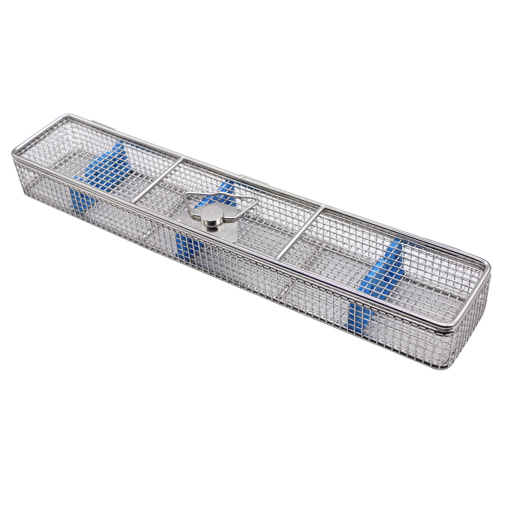 Sterilization Tray Case Aluminium Surgical Instrument With Silicone Card Strip