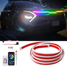 For Kia Sportage Sorento Rgb Start Scan Dynamic Led Hood Light Strip Turn Signal For Kia Sportage Sorento Rgb Start Scan Dynamic Led Hood Light Strip Turn Signal