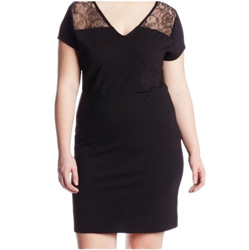 black mini dress with gold detail BB Dakota Women's Fields Of Gold Dress – Saint Bernard main image 1