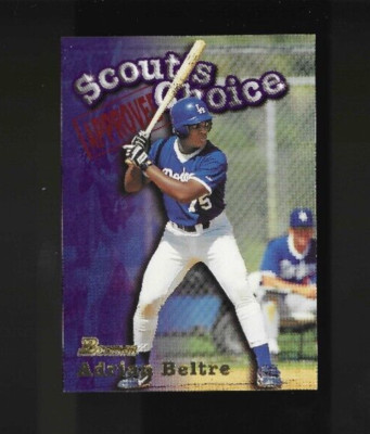 1998 Adrian Beltre Bowman Scouts Choice Approved #SC10 RC Rangers