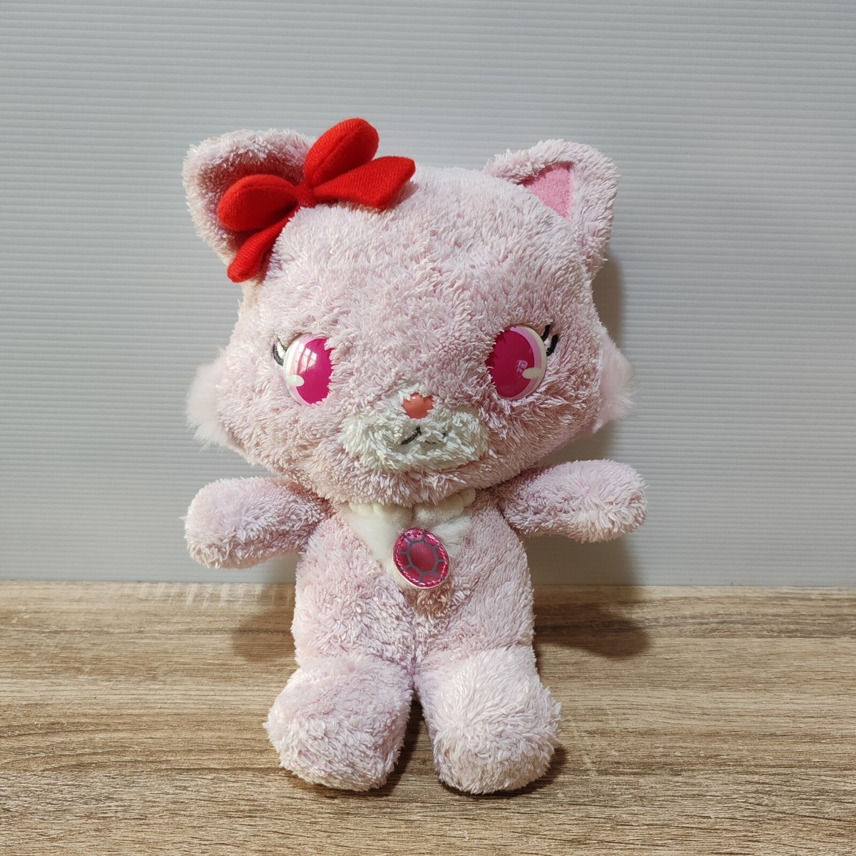Jewelpet Garnet Pink Cat Plush Doll Sanrio 2010 Sega Japan BIG 10