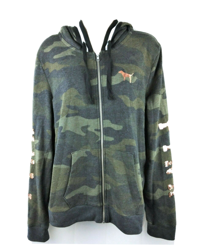 Womens PINK Victoria's Secret camo gold 