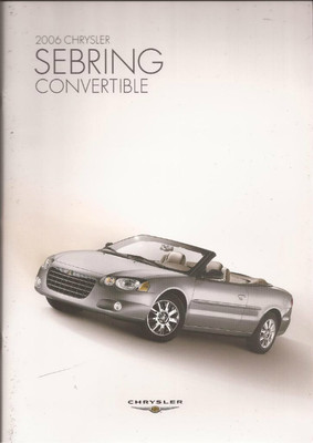 2006 06 Chrysler Sebring Convertible brochure | eBay