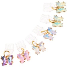 6pcs Usb C Port Cover: Butterfly Charm Dustproof Plugs For Mobile Phones -