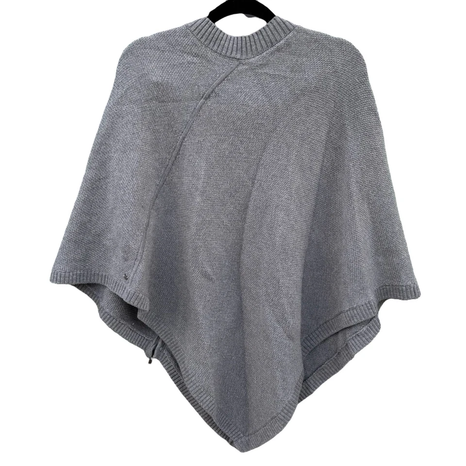 Lululemon Poncho Suéter Sobre la marcha Lana Merino Cremallera Asimétrica Talla Única Lagenlook Foto 4 de 4
