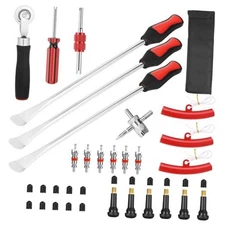 15'' Tire Spoon Kit, 33pcs Tire Tools for Changing Tires, Tire Repair Kit for 