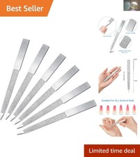 Luxury Nail Care: 6-Piece Stainless Steel Double-Sided Files for Home  Salon