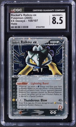 Rocket's Raikou ex graded CGC 8.5 for sale on eBay