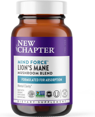 Lion'S Mane + Reishi Mushroom - Lifeshield Mind Force for Mental Clarity with...