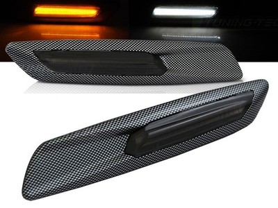 Side turn signal for BMW 5 Series E60 E61 2004 2005-2010 VR-361 Smoke Carbon