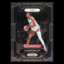 Diamond Miller #9 2024 Panini Prizm Monopoly WNBA Minnesota Lynx Basketball Card