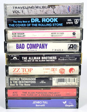 Lot of 9 Classic Rock 70s 80s Cassettes Bob Seeger ZZ Top Jethro Tull Dr. Hook