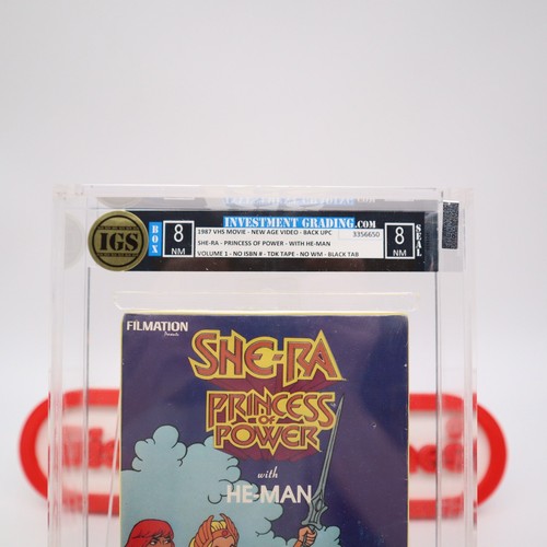 SHE-RA: PRINCESS OF POWER WITH HE-MAN - IGS GRADED 8.0 BOX & SEAL! NEW! (VHS) - Picture 2 of 10