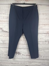 Nine West Pants Womens 18 Navy Skinny Ankle Dress Work Career Stretch