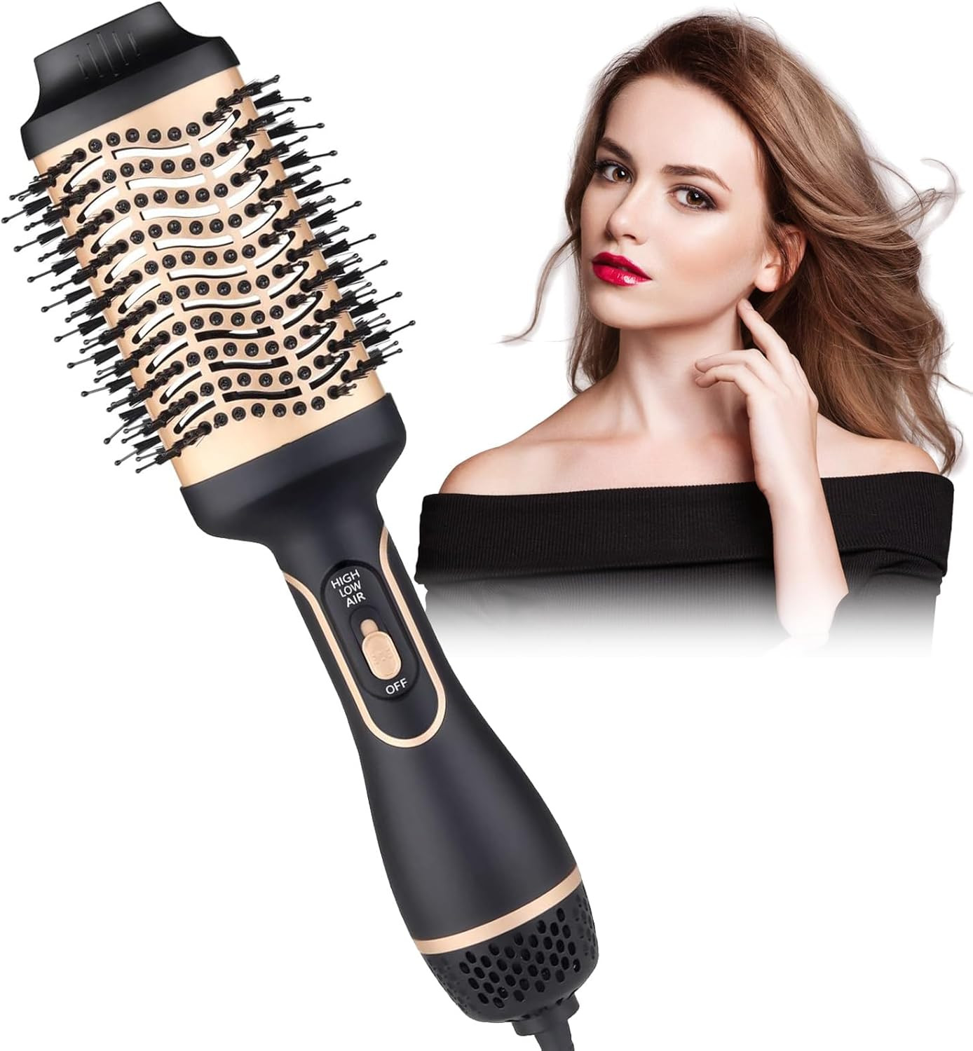 Styler Capelli 5 in 1 Multifunzione 1000W Phon e Spazzola Lisciante