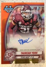 2024 Bowman University Chrome - Taurean York Auto /25 - Orange Refractor