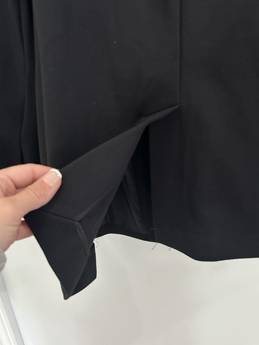 Spanx Blazer Perfetto Senza Collo Nero Ufficio Carriera Un Bottone Oversize XL - Foto 6 di 17