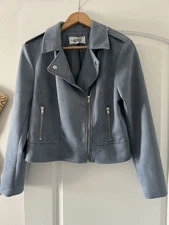 BB Dakota by Steve Madden Ladies Faux Suede Moto Jacket Large
