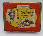 Rare 1920s A. Batschari Cigarette Tin Box Baden Baden Germany Decor, VTG — photo 2