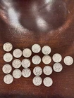 LOT Of (21)- (20) Mercury Dimes 1940-1945 & (1) Barber Dime 1911  TOTAL (21)