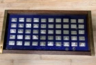 GREAT SAILING SHIPS OF HISTORY - 50 Sterling Silver Mini-Ingot Set-Franklin Mint