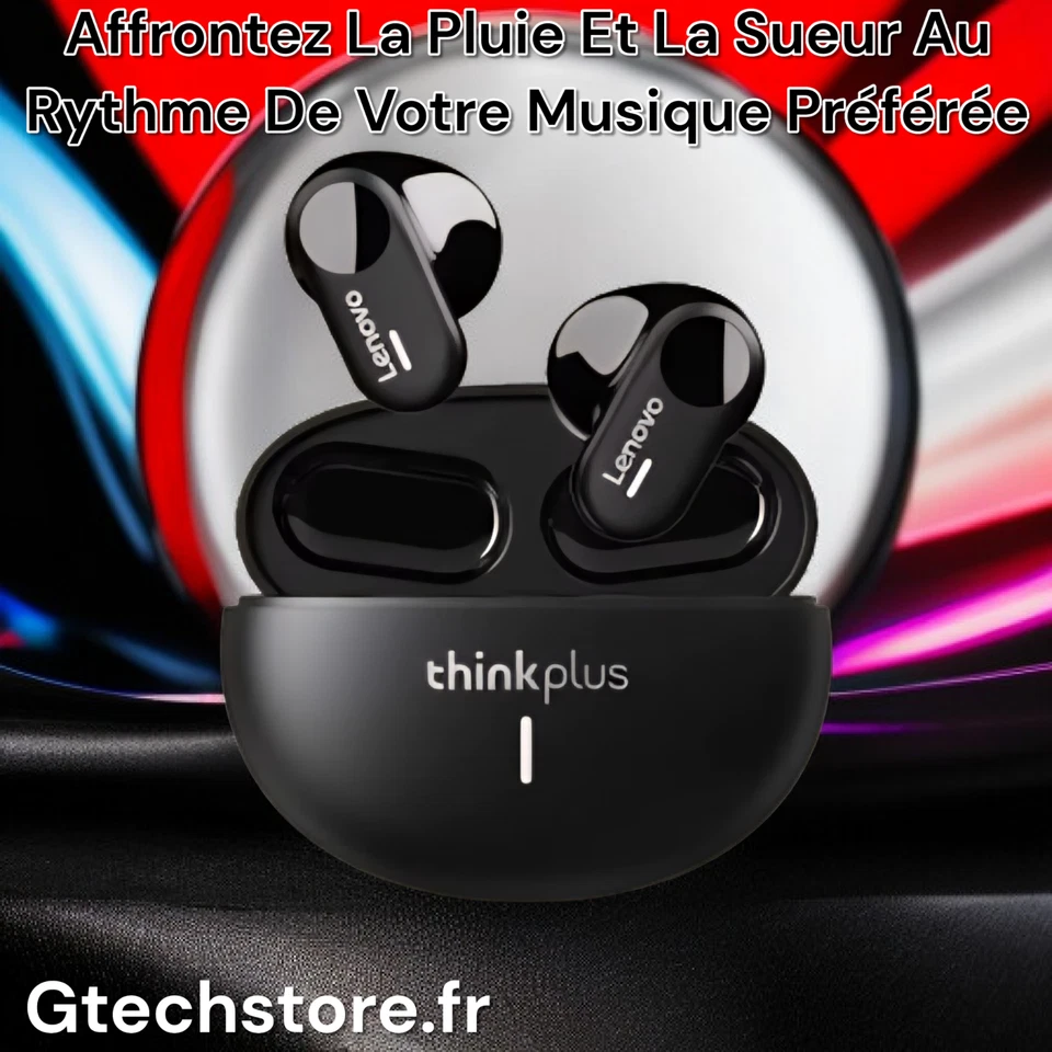Casque Sans Fil TWS Lenovo Imperméable Avec Isolation Phonique Pour Le Sport - Photo 1/4