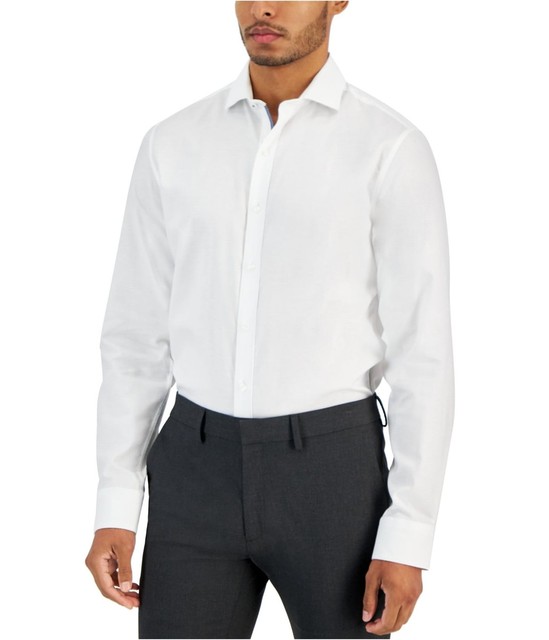 bar III Mens Slim-Fit Diamond Dobby Button Up Shirt