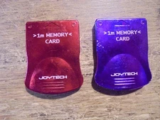 2 Joytech 1MB Memory Card purple and red For PlayStation 2 PS2
