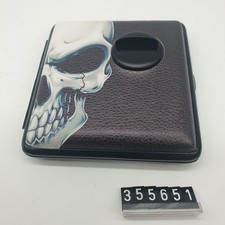 Skull Zigaretten-Etui Schwarz