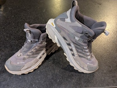 Merrell Moab Speed 2 Mid GTX Men's US 11.5 Hiking Gore Tex Boots Gray Gorpcorp