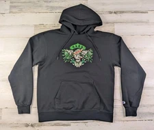 Hard Mountain Dew Hoodie Mens Large Black Graphic Champion