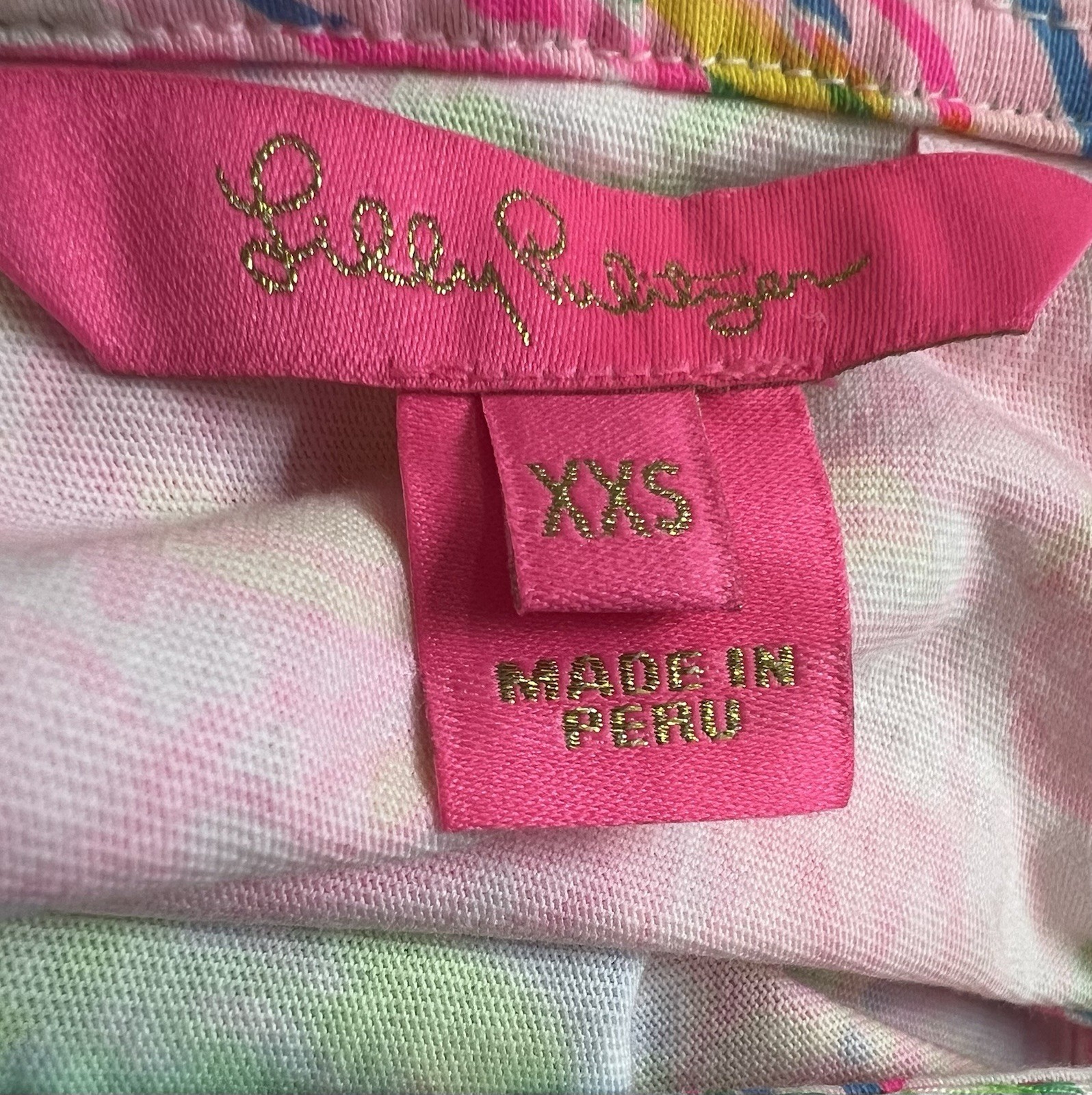 Lilly Pulitzer Margot Paradise Found Pima Cotton swing dress Coquette size XXS