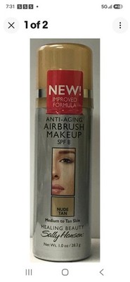 2  Sally Hansen Anti Aging Airbrush Makeup - Nude Tan 1.0 oz COLLECTIBLE
