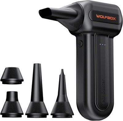 WOLFBOX MF60 Soplador de Aire Comprimido 110000 RPM, Air Duster Inalámbrico