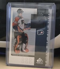 01-02 Upper Deck SP Game Used Tools of the Game #TRC Roman Cechmanek Flyers /100