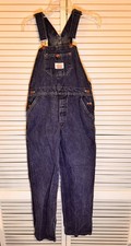 Round House Bib Overalls Denim Blue Youth Kids Boys Size 12 NEW 27"x27"