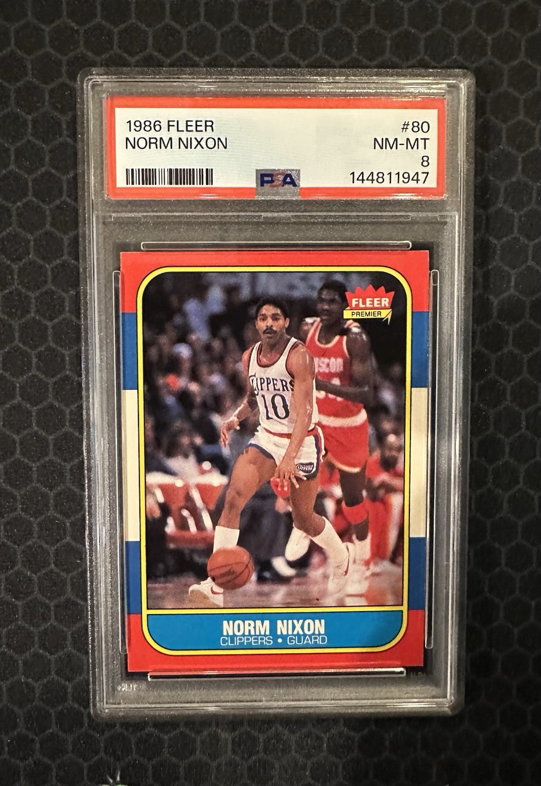 🏀 1986 Fleer Basketball #80 - Norm Nixon - PSA 8 - Phoenix Suns 🏀