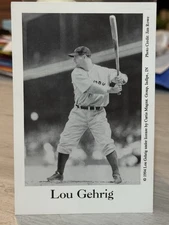 Lou Gehrig 1994 Curtis Management 4x6" B/W Photo Swinging Yankees