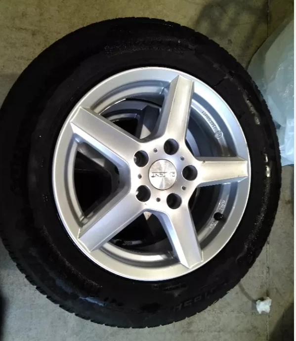 Winterradsatz Winterräder 195/65R15 91T Golf 7+8 Leon Octavia Alu Dezent TY - Bild 2 von 2